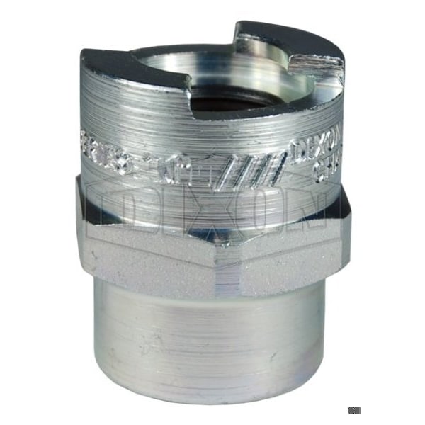 Dix-Lock N Series Bowes Interchange Female Quick Disconnect Coupler, 3/8-18 Nominal, Steel, Domesti
